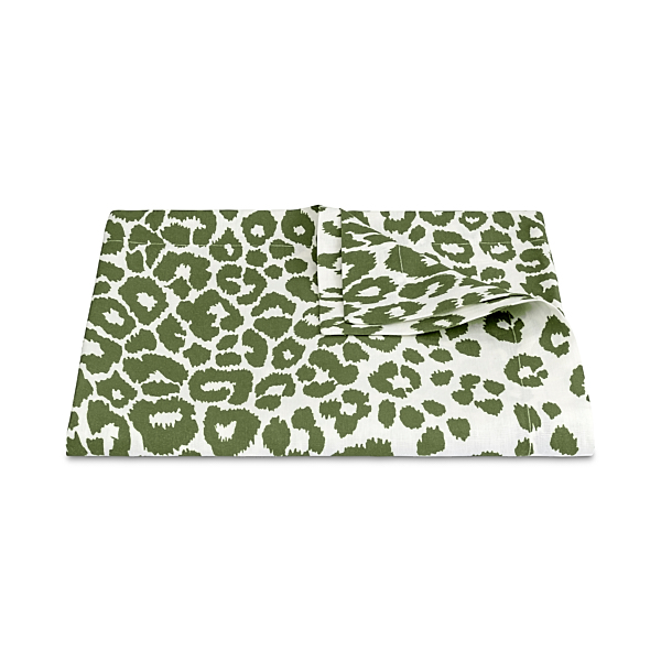 Iconic Leopard Tablecloth - Green Pillows & Accessories | Schumacher